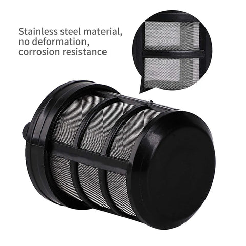 Two Pack Hose Filters for Pumps and Sprayers, Stainless Steel Screen Water Filter for Car Washers, 3/8 to 1/2 Inch Fittings