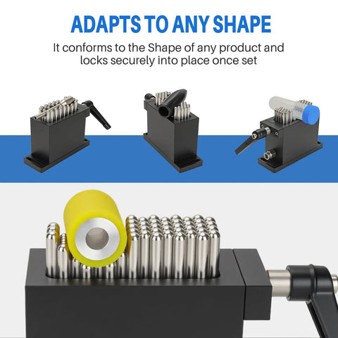 Sixty Seven Pin Flexible Work Clamping Fixture Universal Needle Array Jig For Cnc Milling And Laser Marking showing adaptable steel pins.