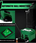 Launch Monitor With Automatic Ball Dispenser And Swing Trainer For Indoor And Outdoor Golf Practice, green ball unit