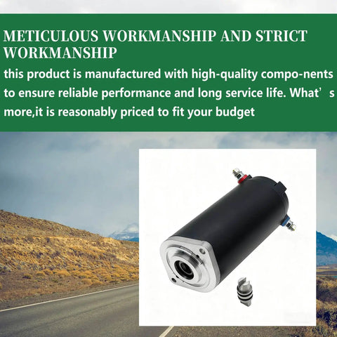 Replacement Hydraulic Pump Motor For Unidirectional RV Leveling Power Units With Manual Drive And Sealed Collar Coupling