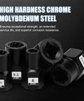 High hardness chrome molybdenum steel extractors from 34 Piece Bolt Extractor Set To Pull Out Stubborn Rusted Bolts Nuts And Screws Fast With One Quarter Inch And Three Eighth Inch Drive Remover Tools And Adapters Built For Easy Durable Removal.