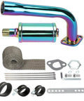 Beefed Up Colorful Exhaust Header Pipe Muffler With Heat Shield Tape Kit For Predator 212cc And 196cc Clones GX160 GX200