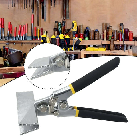 All In One Sheet Metal Bending Pliers With Straight Or Elbow Handles And Non Slip Grip, Workhorse Hand Seamer Crimping Tool With 80Mm Or 150Mm Jaw Width for Light Steel Framing HVAC Ductwork Roofing And Custom Fabrication