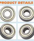 2 Pack Clutch Housing Bearing For Stihl Trimmers And Edgers Grooved Ball Bearings Fit FS87 FS90 FS100 FS110 FC90 FC95 FC100 FC110 FR125 FR135 FR145 HL90 HL100 HT100 Hedgetrimmers Durable Replacement Kit For Smooth Starts And Less Downtime, metal bearings