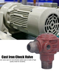 Cast Iron Piston Type One Way And Three Way Check Valve For Air Compressors And Industrial Pneumatic Systems Replacement Part