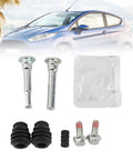 Jiawu Front Brake Caliper Guide Pin Kit Slides And Bolts Boot Set For MK7 2008-2022 High Strength Metal Wear Resistant D7110C Replacement Part Perfect Fit, pins and boots