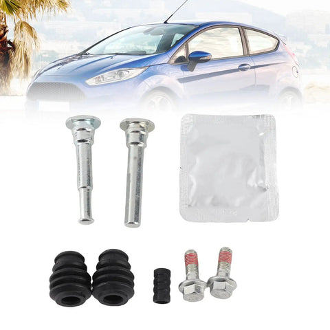 Jiawu Front Brake Caliper Guide Pin Kit Slides And Bolts Boot Set For MK7 2008-2022 High Strength Metal Wear Resistant D7110C Replacement Part Perfect Fit, pins and boots