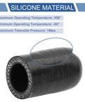 3/4 Inch ID Silicone Hose End Cap With 3 Ply Polyester Layer for high temp engine coolant lines, black, front view