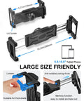 Tablet And Phone Tripod Mount Adapter With 1/4 Inch Thread And 17mm Ball Head, Fits 5.5 To 15.6 Inch Tablets And Phones, close-up.
