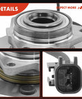 Close-up of Two Front Wheel Bearing And Hub Assembly With ABS And Five Lug Pattern For Ram 1500 2009 2010 2011 Dodge Ram 1500 2 Pack Compatible With 5 Lug Bolts Included Built For Tough Roads, showing bearings and ABS sensor.