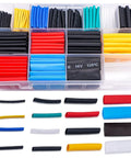 580 Pcs Heat Shrink Tubing Kit With 2 To 1 Shrink Ratio, 7 Colors And 11 Sizes, 125C Insulation in clear storage box