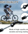 4 Pack M6x65 Quick Release Bike Seat Post Clamps for Mountain Bikes and Folding Bicycles, tool-free adjustment, black design