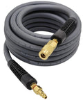 Heavy Duty Hybrid Air Hose Three Eighths Inch By Twenty Five Foot 300 PSI Kink Resistant All Weather Flexibility with fittings