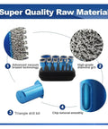 11 Pc Diamond Core Hole Saw Set 6 To 65mm For Tile Marble And Granite Drilling With Balanced Rotation Compact Kit Professional Grade Tools, 11-piece blue diamond hole saw kit in case