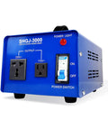 Beefy 3000W Voltage Transformer And Power Converter Step Up And Step Down 110V To 220V And 220V To 110V with circuit breaker.