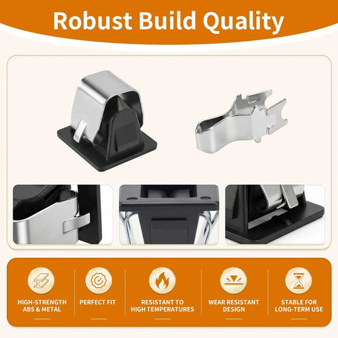 2 Pairs 279570 Dryer Door Latch Kit Replaces 279570VP 291949 with robust ABS metal construction, multiple close-up views