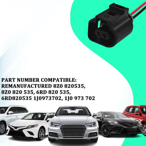 2 Pin Temperature Sensor Connector Harness For VW Beetle Jetta Golf MK4 MK5 MK6 B5 Female Plug Replacement