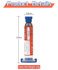 Sn42 Bi58 Lead Free Solder Paste No Clean 138C Melting Point 20g Net Weight, viewed with dimensions and product details.
