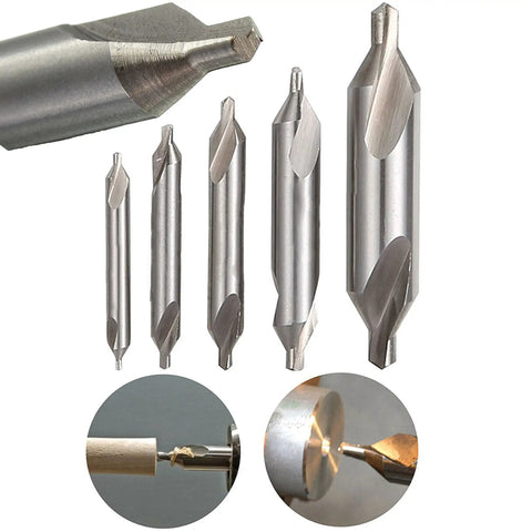 7 Piece Center Drill Bit Set M2 HSS 60 Degree Countersink Tools With Protective Case For Lathe And Metalworking Pro Grade