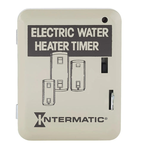 Front view of Electric Water Heater Timer 208-277V 6250W 25A Single Pole On Off Schedule Keeps Hot Water On Tap When You Need It, Turns On