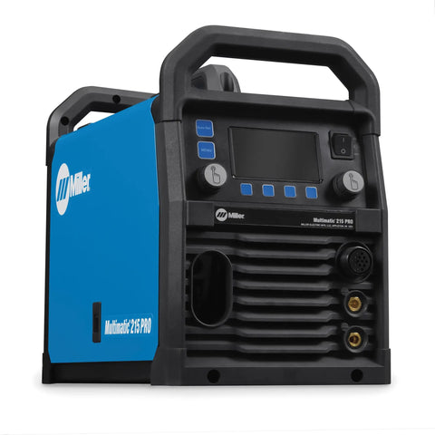 Workhorse Multimatic 215 Pro Multiprocess Welder With Pulsed MIG Pulsed TIG DC TIG And Stick Welding front view with controls visible