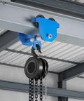 Heavy Duty Manual Trolley For I Beam With Adjustable Width 2.1 To 5.5 Inches And Dual Wheel Carriage Supports 1100 Lbs Capacity