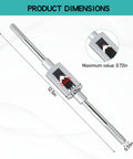 Adjustable Tap Wrench M6 To M20 For 1/4 To 3/4 Inch Taps heavy duty metalworking tool with dimensions shown on image