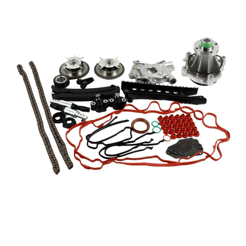 Timing Chain Kit With Oil And Water Pump Plus Phasers For 5.4L Vvt Engine Lincoln Mark Navigator Triton That Slays Durability And Keeps Your Ride Cruising Smooth Like A Boss Without Breakdowns Or Drama, metal engine parts