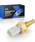 Premium Engine Coolant Temperature Sensor Fits Acura MDX RDX TLX ILX Honda Civic Accord CRV Pilot Odyssey 1.5L 2.0L 3.5L L4 V6 2006 2023 with gold metal connector.