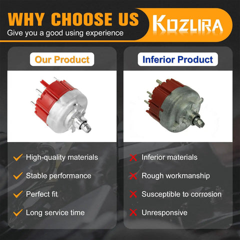 Comparison of Kozlira's beefed up plug and play headlight dimmer switch for Porsche with an inferior product