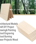 15 Pack 12x18x1/16 Basswood Sheets For Crafts Unfinished Wood Boards stacked, showing smooth surface ideal for projects.
