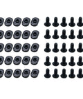 25 Piece 1/4-20 Black T Nut And Bolt Hardware Set For T-Slot Track Centered Slider Economy Kit Includes 25 T Nuts And 25 Bolts Smooth Glide