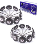 20 Pack Mini 1 Inch Wire Wheel Brushes With 1/8 Inch Round Shanks For Drill Attachments, Crimped Wire Wheel Set with packaging