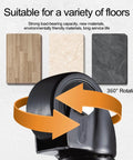 Sets Of 4 Bulletproof 3 Inch Swivel Caster Wheels With Secure Brakes Heavy Duty Polypropylene Ball Casters showing 360° rotation on various floors.