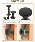Adjustable Threaded Bed Frame Stabilizer Anti Shaker Headboard Wedge Knocks installation steps with adjustable bolts and EVA cushion.