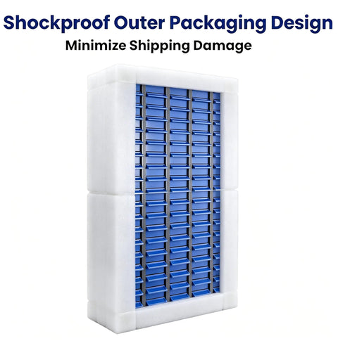 Heavy Duty 100 Drawer Parts Cabinet With ABS Drawers And High Capacity Shop Grade Nut And Bolt Organizer packaging