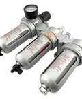 Three Eighths NPT Mid Flow Filter Regulator Coalescing Desiccant Dryer System With Wall Mount Bracket for compressed air lines