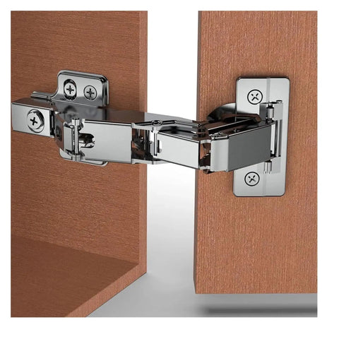 Wide Opening 175 Degree Hydraulic Corner Cabinet Hinges 2 Pack For Lazy Susan Corner Cabinets Soft Close Concealed Frameless Mount
