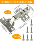 90 To 105 Degree Full Overlay Concealed Cabinet Hinges For Corner Kitchen Cabinets Replacement Hardware silver 10 pcs