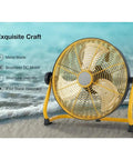 12 Inch Cordless Floor Fan Built With Rugged Metal Frame And Brushless Motor For Slick High Velocity Airflow Perfect For Camping Or Garage Use Featuring Zero Plug Hassle And Heavy Duty Reliability with IPX4 water resistance.