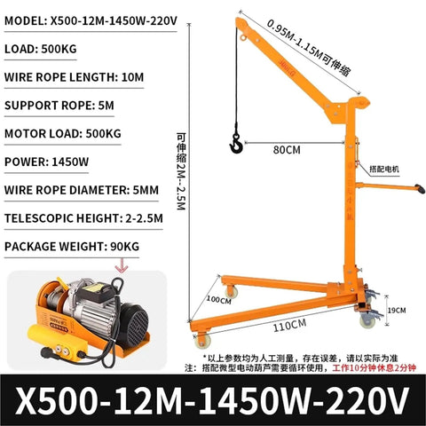 Smooth As Butter Hydraulic Engine Hoist With Foldable Boom And Gutsy Heavy Duty Swivel Casters For Zero Sweat Car Repairs and Easy Lifting Any Day In The Shop, 500kg capacity.