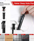 Legit Multi Function Foldable Level Plus Deep Hole Pencil Kit Hella Portable Measuring Ruler With Sharp Scribe Gauge Sweet Gift For Dad DIY image showing Saker Deep Hole Pencil detailed installation guide