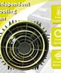 ATC Air Cooled Spindle Motor 9KW Workhorse With ISO30 Tool Holder showing independent cooling fan detail