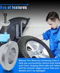 Shop Grade Billet Aluminum Manual Tire Changer Centering Cone with smooth edges for safe tire handling.