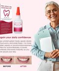 Instant Bonding Dental Glue For Dentures And Lab Tools, Quick Set In 15 To 60 Seconds, Crack Repair And Gap Filling, shown in package