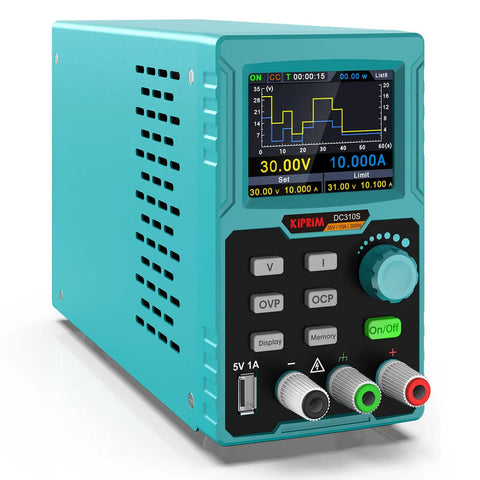 Adjustable DC Power Supply 0 To 30V 0 To 10A With 110V Input Four Digit Precision Readout PC Software Control USB Charging And Multi Protection