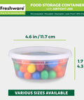 50 Piece 8 Oz Deli Containers With Lids For Meal Prep, Leakproof And Stackable Storage Boxes, BPA Free
