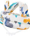 Breathable Baby Helmet For Crawling And Walking, Lightweight Toddler Head Protector With Soft Cushion, Adjustable 6-24 Months, dinosaur print
