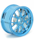 Neebrc 1.9 Inch Hard Hex Hub Wheel Rims For RC Cars 1/10 1/12 1/14 4 Pack Blue Durable High Concentricity Design
