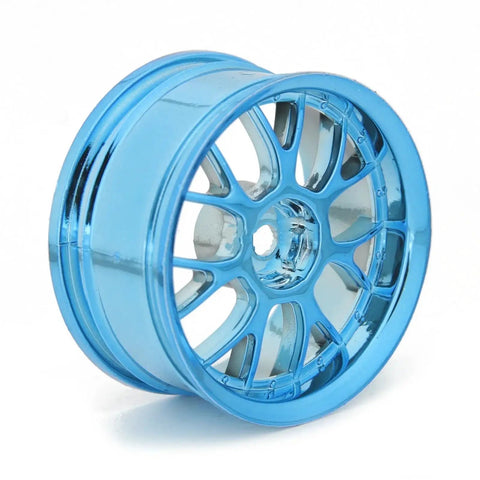 Neebrc 1.9 Inch Hard Hex Hub Wheel Rims For RC Cars 1/10 1/12 1/14 4 Pack Blue Durable High Concentricity Design
